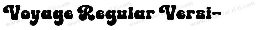Voyage Regular Versi字体转换